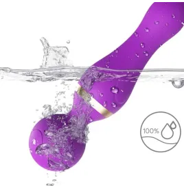 ARMONY - MASSAGGIATORE E VIBRATORE FREEZA TESTA SUPER FLESSIBILE VIOLA