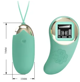 PRETTY LOVE - GREEN REMOTE CONTROL VIBRATING EGG MINE