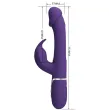 PRETTY LOVE - KAMPAS RABBIT 3 IN 1 MULTIFUNCTION VIBRATOR WITH TONGUE VIOLET PRETTY LOVE - KAMPAS RABBIT 3 IN 1 MULTIFUNCTION VIBRATOR WITH TONGUE VIOLET