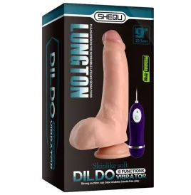 SHEQU - LUNGTON VIBRATOR DILDO WITH REMOTE CONTROL 22.5 CM