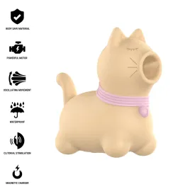 INTENSE - TOULOUSE STIMULATOR WITH 360º ROTATING TONGUE YELLOW
