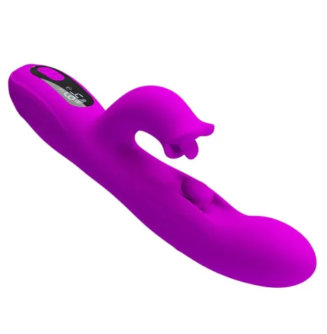 PRETTY LOVE - VIBRATORE OSCILLANTE YALANDA RABBIT CON DISPLAY LED VIOLA
