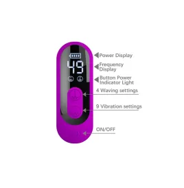 PRETTY LOVE - YALANDA HASE OSZILLIERENDER VIBRATOR MIT LED-ANZEIGE, LILA