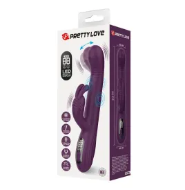 PRETTY LOVE - DEE VIBRADOR RABBIT MULTIFUNCIÓN OSCILANTE Y PERCUTOR MORADO