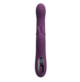 PRETTY LOVE - DEE MULTIFUNKTIONS-HASENVIBRATOR MIT OSZILLIERENDER UND PERKUSSIVER FUNKTION, LILA