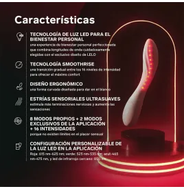 LELO - MONA SPECTRA MASSAGGIATORE INTIMO A LUCE ROSSA RICARICABILE E CONTROLLABILE TRAMITE APP