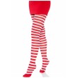 LEG AVENUE - WEISS-ROT GESTREIFTE STRUMPFHOSEN LEG AVENUE - WEISS-ROT GESTREIFTE STRUMPFHOSEN