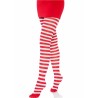 LEG AVENUE - WHITE-RED STRIPED TIGHTS