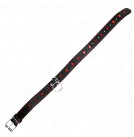 KINK - HALSKETTE MIT BAND 65 CM HERZDETAILS 52,5 X 2,5 CM