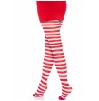 LEG AVENUE - COLLANT A RIGHE BIANCO-ROSSO LEG AVENUE - COLLANT A RIGHE BIANCO-ROSSO