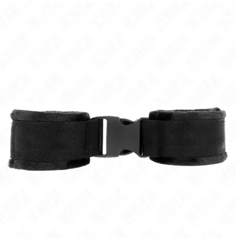 KINK - TENUTA DA POLSO IN NYLON HOOKandLOOP ROSSO-NERO MODELLO 1 REGOLABILE 25-35 CM X 6 CM