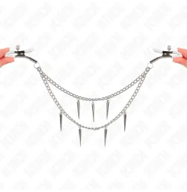 KINK - PINCES À METELIER AVEC CHAÎNES À POINTES 30 CM