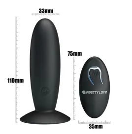 PRETTY LOVE - PLUG ANAL RECARGABLE CON VIBRACIÓN Y MANDO