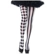 LEG AVENUE - BLACK-WHITE HARLEQUIN TIGHTS LEG AVENUE - BLACK-WHITE HARLEQUIN TIGHTS