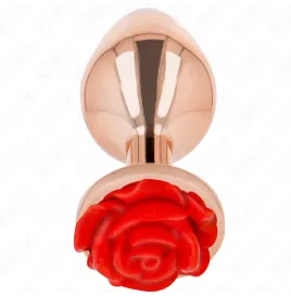 KINK - PLUG ANAL ORO ROSADO ROSA ROJA L