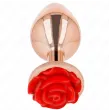 KINK - PLUG ANAL ORO ROSADO ROSA ROJA L