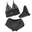 SUBBLIME - 953911 SET 3 PIEZAS ENCAJE Y SATEN NEGRO S-M SUBBLIME - 953911 SET 3 PIEZAS ENCAJE Y SATEN NEGRO S-M