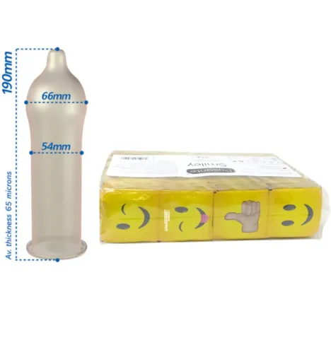 PASANTE - PRÉSERVATIFS SMILEY SAC 144 UNITÉS