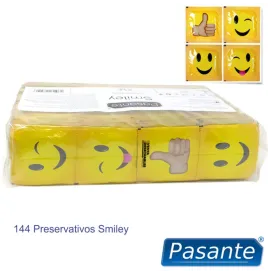 PASANTE - PRESERVATIVO SMILEY BOLSA 144 UNIDADES