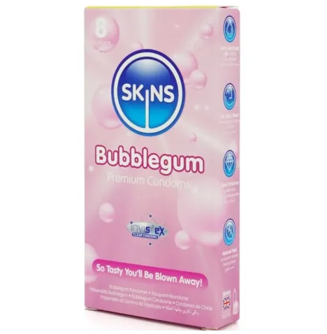 SKINS - BUBBLEGUM PREMIUM-KONDOME PACKUNG 8