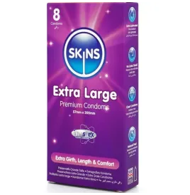 SKINS - EXTRA GROSSE PREMIUM-KONDOME PACKUNG 8