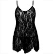 LEG AVENUE - CHEMISE DENTELLE FLEURIE LEG AVENUE - CHEMISE DENTELLE FLEURIE