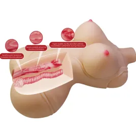 CRAZY BULL - DIANA TORSO FEMMINILE REALISTICO VAGINA E ANALE 5 KG