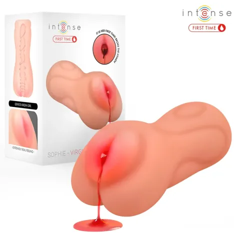INTENSE FIRST TIME - SOPHIE VIRGIN MASTURBATOR WITH BLEEDING