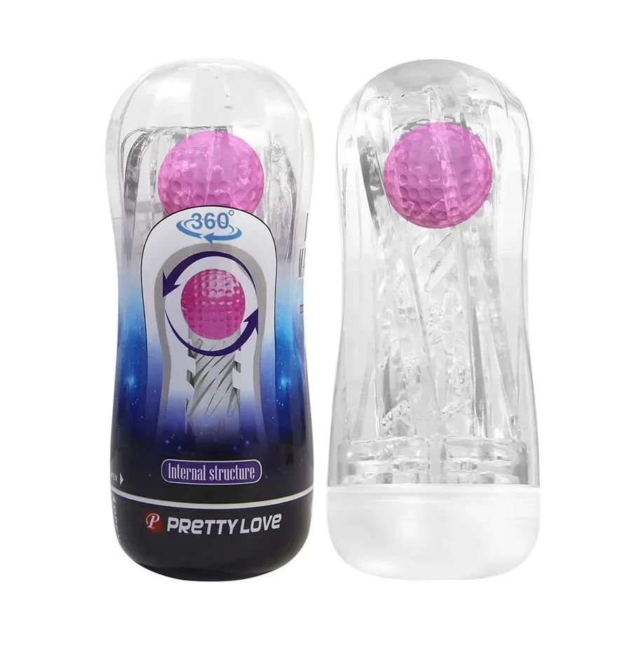 PRETTY LOVE - 360º TEXTURED MASTURBATION CUP CLEAR PRETTY LOVE - 360º TEXTURED MASTURBATION CUP CLEAR