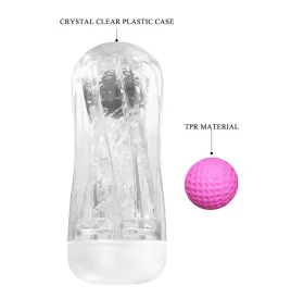 PRETTY LOVE - 360º TEXTURED MASTURBATION CUP CLEAR