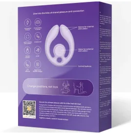 SNAIL VIBE - GIZI DUO COUPLES STIMULATOR REMOTE CONTROL LILAC