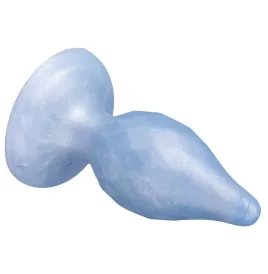 SILEXD - DIAMOND ANAL PLUG FANTASY LIQUID SILICONE THERMOREACTIVE PEARL BLUE 9.2 CM