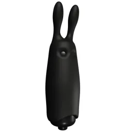 ADRIEN LASTIC - VIBRATORE CONIGLIO NERO TASCABILE IN LASTIC