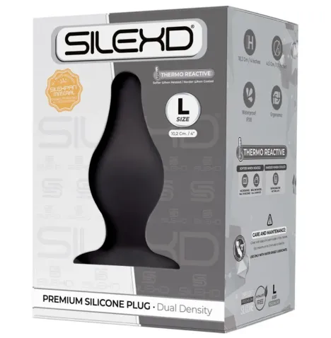 SILEXD - MODEL 2 ANAL PLUG PREMIUM SILEXPAN SILICONE PREMIUM THERMOREACTIVE SIZE L