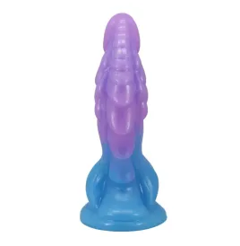 POWER MONSTERS - DILDO REALISTICO ATLANTEANO CON VENTOSA 19 CM Ø 5 CM BLU E VIOLA