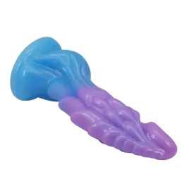 POWER MONSTERS - DILDO REALISTICO ATLANTEANO CON VENTOSA 19 CM Ø 5 CM BLU E VIOLA