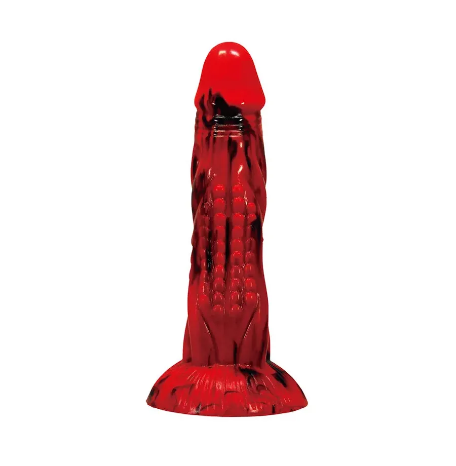 POWER MONSTERS - DILDO FANTASY MINOTAURO CON VENTOSA 21 CM Ø 5 CM ROSSO E NERO POWER MONSTERS - DILDO FANTASY MINOTAURO CON VENTOSA 21 CM Ø 5 CM ROSSO E NERO