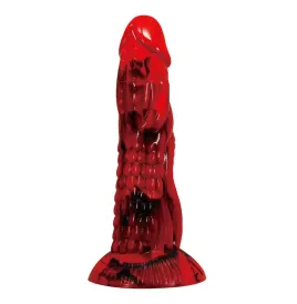 POWER MONSTERS - MINOTAUR FANTASY DILDO WITH SUCTION CUP 21 CM Ø 5 CM RED and BLACK