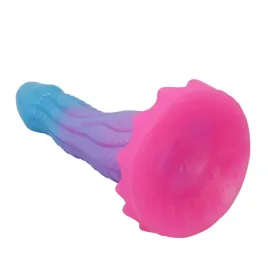POWER MONSTERS - DILDO VOID PYTHON FANTASY CON VENTOSA 20,5 CM Ø 5,2 CM BLU, VIOLA E ROSA