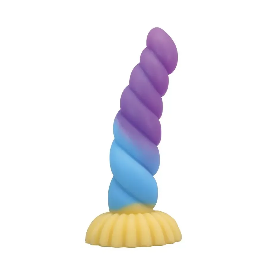 POWER MONSTERS - UNICORNO TRICOLORE FANTASY DILDO IN SILICONE 22 CM Ø 5 CM