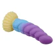 POWER MONSTERS - UNICORN TRICOLOR FANTASY SILICONE DILDO 22 CM Ø 5 CM