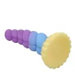 POWER MONSTERS - UNICORN TRICOLOR FANTASY SILICONE DILDO 22 CM Ø 5 CM
