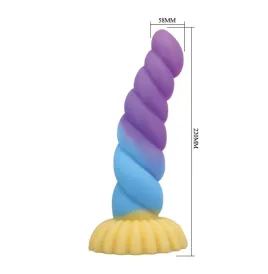 POWER MONSTERS - UNICORN TRICOLOR FANTASY SILICONE DILDO 22 CM Ø 5 CM