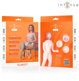 INTENSE DOLLS - AUFBLASBARE PUPPE SCARLETT MIT DREI ÖFFNUNGEN