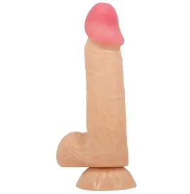 PRETTY LOVE - SLIDING SKIN SERIES REALISTIC DILDO WITH SLIDING SKIN SUCTION CUP 20.6 CM