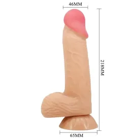 PRETTY LOVE - DILDO REALISTICO SLIDING SKIN SERIES CON VENTOSA SCORREVOLE DELLA PELLE 20,6 CM