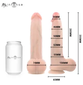 MR INTENSE - BRUCE XL SILIKON-DILDO MIT HODEN 25,5 CM -Ø- 5,5 CM