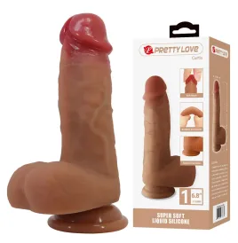 PRETTY LOVE - CURTIS REALISTIC DILDO WITH SUCTION CUP 17.3 CM -Ø- 4.2 CM