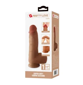 PRETTY LOVE - CURTIS REALISTIC DILDO WITH SUCTION CUP 17.3 CM -Ø- 4.2 CM