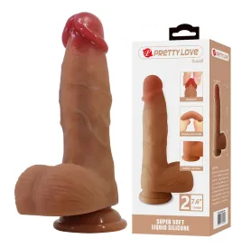 PRETTY LOVE - DUVALL DILDO REALISTICO CON VENTOSA 19,3 CM -Ø- 4,5 CM